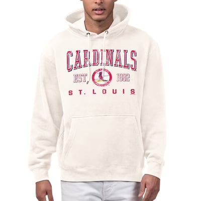  St. Louis Cardinals Starter Established Logo Fleece Hoodie - Cream