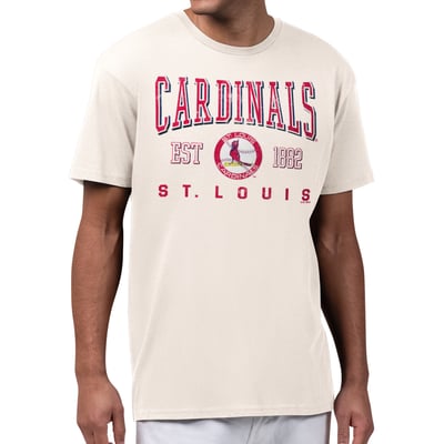  St. Louis Cardinals Starter Established Logo T-Shirt - Cream