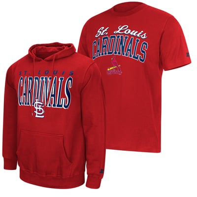 St. Louis Cardinals Starter Logo Hoodie & T-Shirt Combo Pack - Red