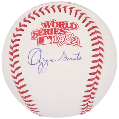 Ozzie Smith St. Louis Cardinals Fanatics Authentic Autographed Rawlings 1982 World Series Logo Baseball