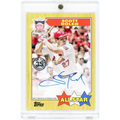 Scott Rolen St. Louis Cardinals Autographed 2022 Topps 1987 Topps All Star Design #87ASA-SR Card