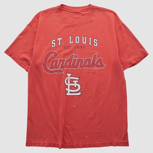 St. Louis Cardinals 2000s T-shirt - Red - M by Fanatics Real Vintage