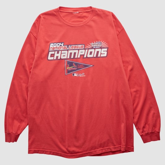 St. Louis Cardinals 2004 Long Sleeve T-shirt - Red - L by Fanatics Real Vintage