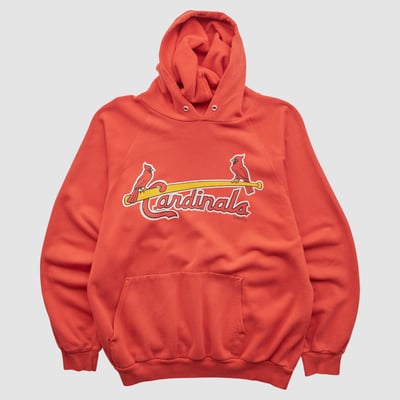 St. Louis Cardinals 80s Hooded Pullover Sweatshirt - Red - S by Fanatics Real Vintage