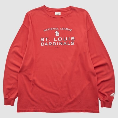 St. Louis Cardinals Adidas 2000s Long Sleeve T-shirt - Red - L by Fanatics Real Vintage