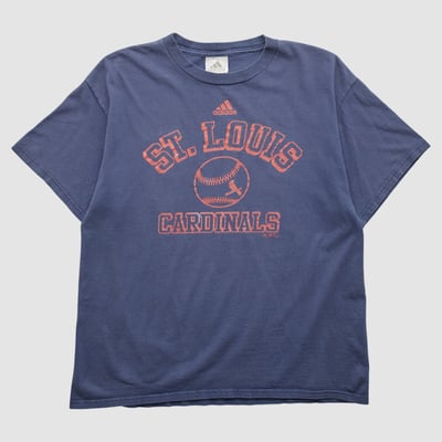 St. Louis Cardinals Adidas 2000s T-shirt - Navy - M by Fanatics Real Vintage