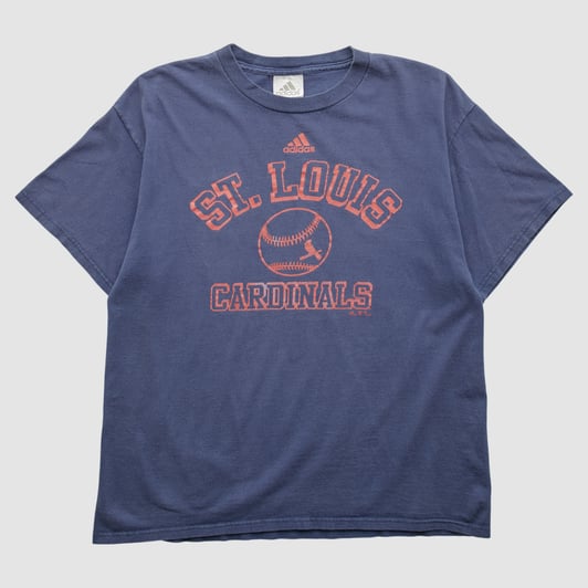 St. Louis Cardinals Adidas 2000s T-shirt - Navy - M by Fanatics Real Vintage