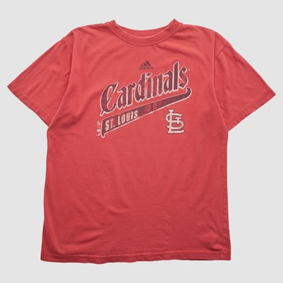 St. Louis Cardinals Adidas 2010s T-shirt - Red - S by Fanatics Real Vintage