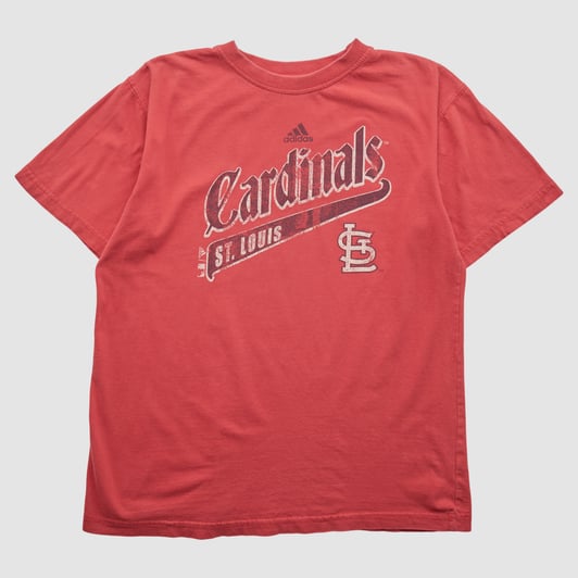 St. Louis Cardinals Adidas 2010s T-shirt - Red - S by Fanatics Real Vintage