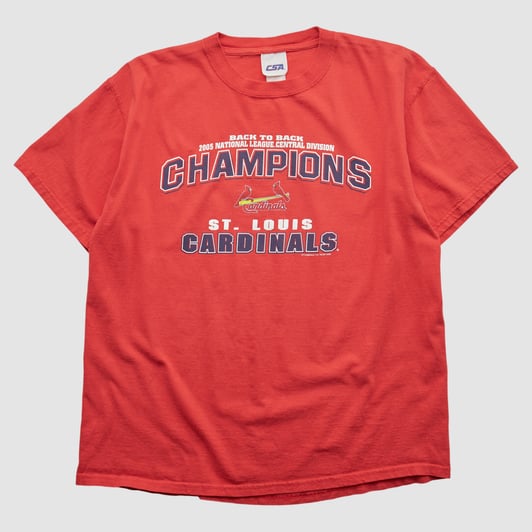 St. Louis Cardinals CSA 2005 T-shirt - Red - S by Fanatics Real Vintage