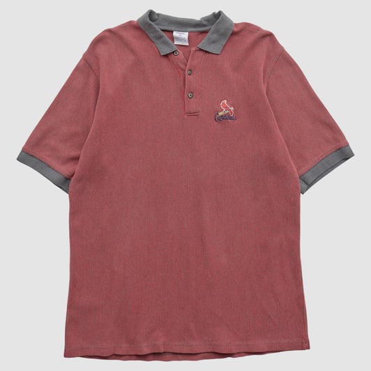 St. Louis Cardinals CSA 90s Polo - Red - XL by Fanatics Real Vintage