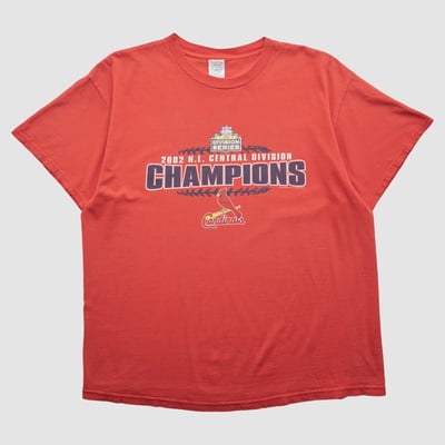 St. Louis Cardinals Delta 2002 T-shirt - Red - L by Fanatics Real Vintage