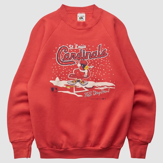 St. Louis Cardinals Fruit of the Loom 1987 Sweatshirt - Red - S by Fanatics Real Vintage