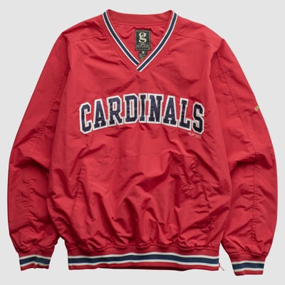 St. Louis Cardinals Gear For Sports 2000s Pullover Jacket - Red - L by Fanatics Real Vintage