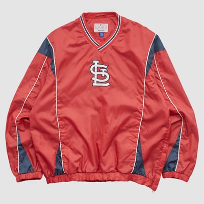 St. Louis Cardinals Genuine Merchandise 2010s Pullover Jacket - Red - L by Fanatics Real Vintage