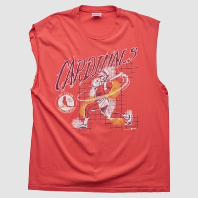 St. Louis Cardinals Hanes 1993 Tank - Red - L by Fanatics Real Vintage