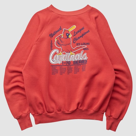 St. Louis Cardinals Healthknit 1985 Pullover Sweatshirt - Red - S by Fanatics Real Vintage