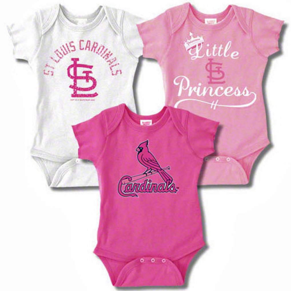 Pink St. Louis St. Louis Cardinals Infant Girl's Baby Rib Pink Creeper 3-Pack