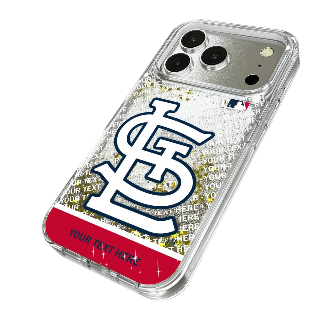 St. Louis Cardinals iPhone Personalized Glitter Case