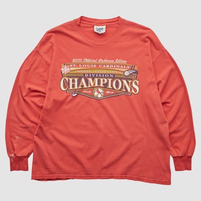 St. Louis Cardinals Lee Apparel 2000 Long Sleeve T-shirt - Red - L by Fanatics Real Vintage