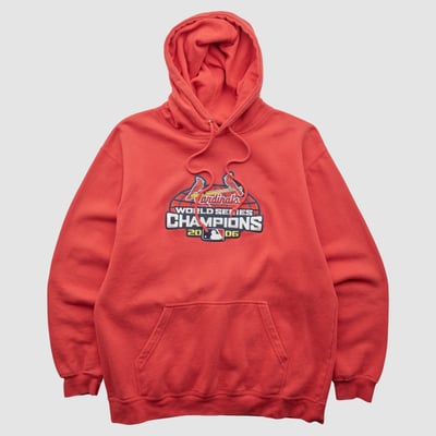 St. Louis Cardinals Lee Apparel 2006 Hooded Pullover Sweatshirt - Red - M by Fanatics Real Vintage
