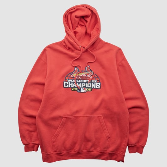 St. Louis Cardinals Lee Apparel 2006 Hooded Pullover Sweatshirt - Red - M by Fanatics Real Vintage