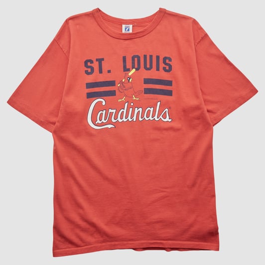 St. Louis Cardinals Logo 7 1989 T-shirt - Red - L by Fanatics Real Vintage