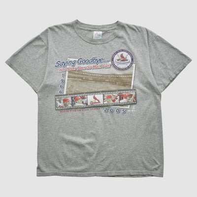 St. Louis Cardinals Majestic 2005 T-shirt - Gray - XL by Fanatics Real Vintage