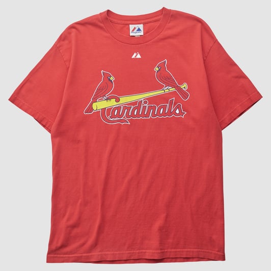 St. Louis Cardinals Majestic 2008 T-shirt - Red - M by Fanatics Real Vintage
