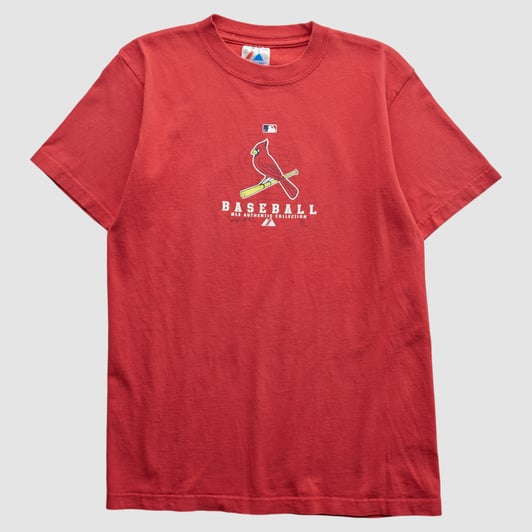 St. Louis Cardinals Majestic 2008 T-shirt - Red - S by Fanatics Real Vintage