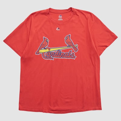 St. Louis Cardinals Majestic 2010s T-shirt - Red - XL by Fanatics Real Vintage