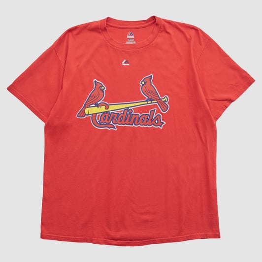 St. Louis Cardinals Majestic 2010s T-shirt - Red - XL by Fanatics Real Vintage