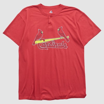 St. Louis Cardinals Majestic 2010s T-shirt - Red - XL by Fanatics Real Vintage