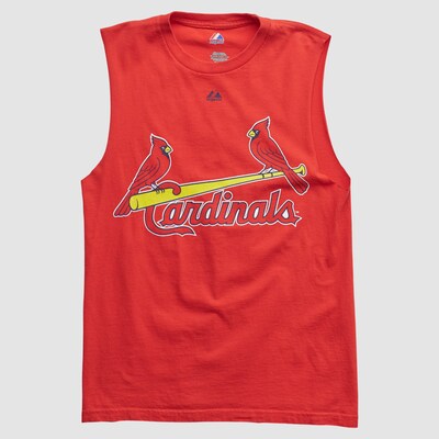 St. Louis Cardinals Majestic 2010s Tank - Red - S by Fanatics Real Vintage