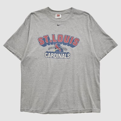 St. Louis Cardinals Nike 2000s T-shirt - Heather Gray - 2XL by Fanatics Real Vintage