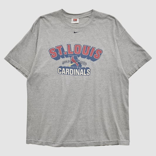 St. Louis Cardinals Nike 2000s T-shirt - Heather Gray - 2XL by Fanatics Real Vintage