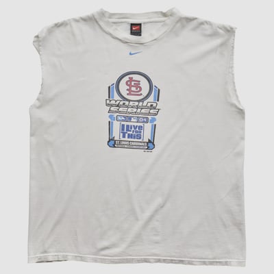 St. Louis Cardinals Nike 2004 Tank - White - XL by Fanatics Real Vintage
