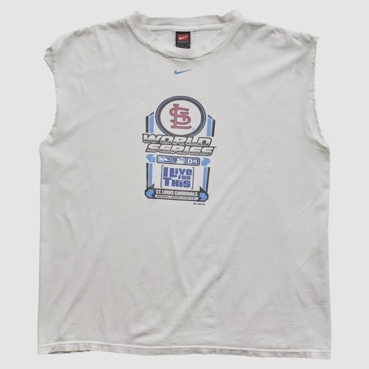 St. Louis Cardinals Nike 2004 Tank - White - XL by Fanatics Real Vintage