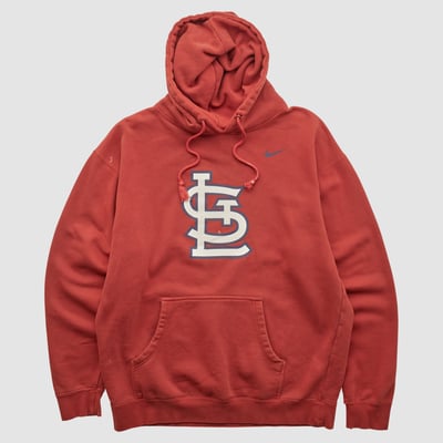 St. Louis Cardinals Nike 2010s Hooded Pullover Sweatshirt - Red - M by Fanatics Real Vintage