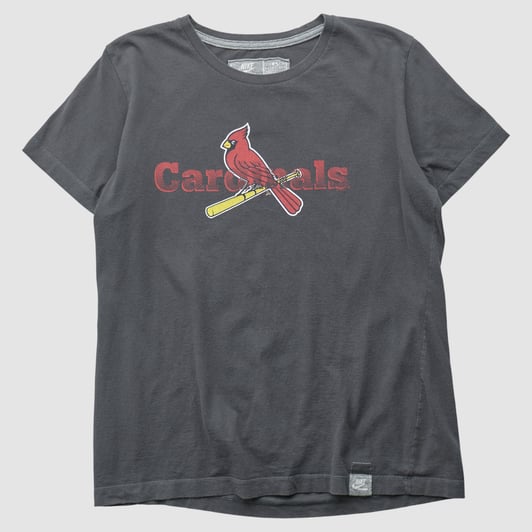 St. Louis Cardinals Nike 2010s T-shirt - Charcoal - XL by Fanatics Real Vintage