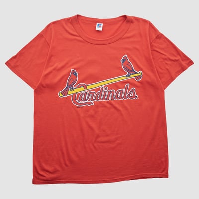 St. Louis Cardinals Russell 1997 T-shirt - Red - L by Fanatics Real Vintage