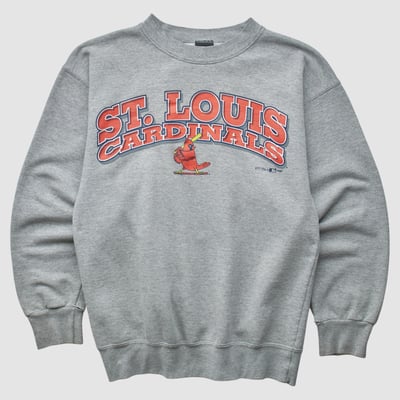 St. Louis Cardinals Signal Sport 1996 Pullover Sweatshirt - Gray - XS by Fanatics Real Vintage
