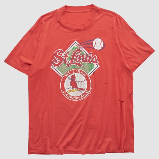 St. Louis Cardinals Trench 1988 T-shirt - Red - L by Fanatics Real Vintage