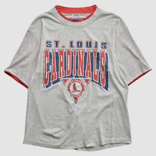 St. Louis Cardinals Trench 1991 T-shirt - Heather Gray - M by Fanatics Real Vintage
