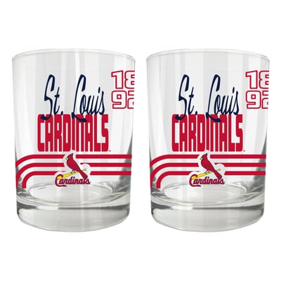 St. Louis Cardinals Two-Piece 12oz. Heritage Rocks Glass Set