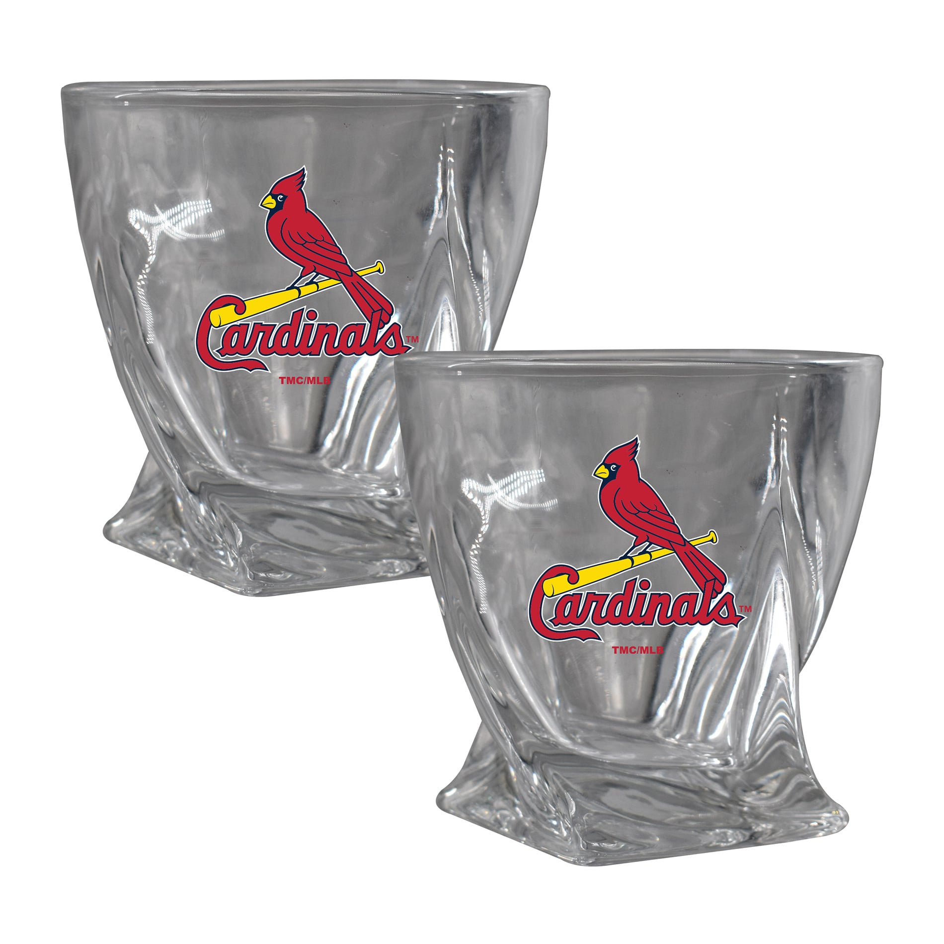 St. Louis Cardinals The Memory Company 2-Pack 11oz. Curved Rocks Glass