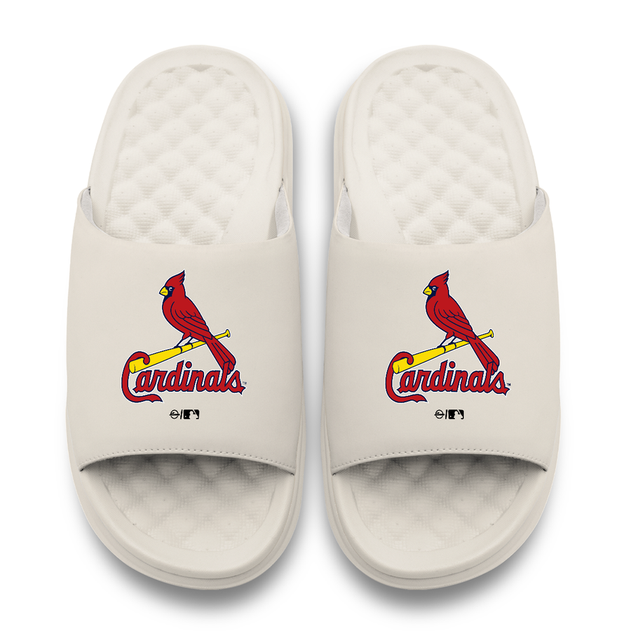 Unisex St. Louis Cardinals ISlide Cream Primary Motive Slide Sandals