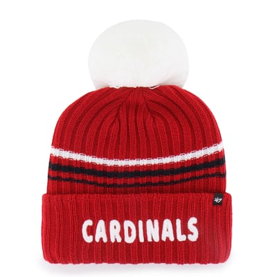 St. Louis Cardinals '47 Women's Fuzzy Script Cuffed Knit Hat with Pom - Red