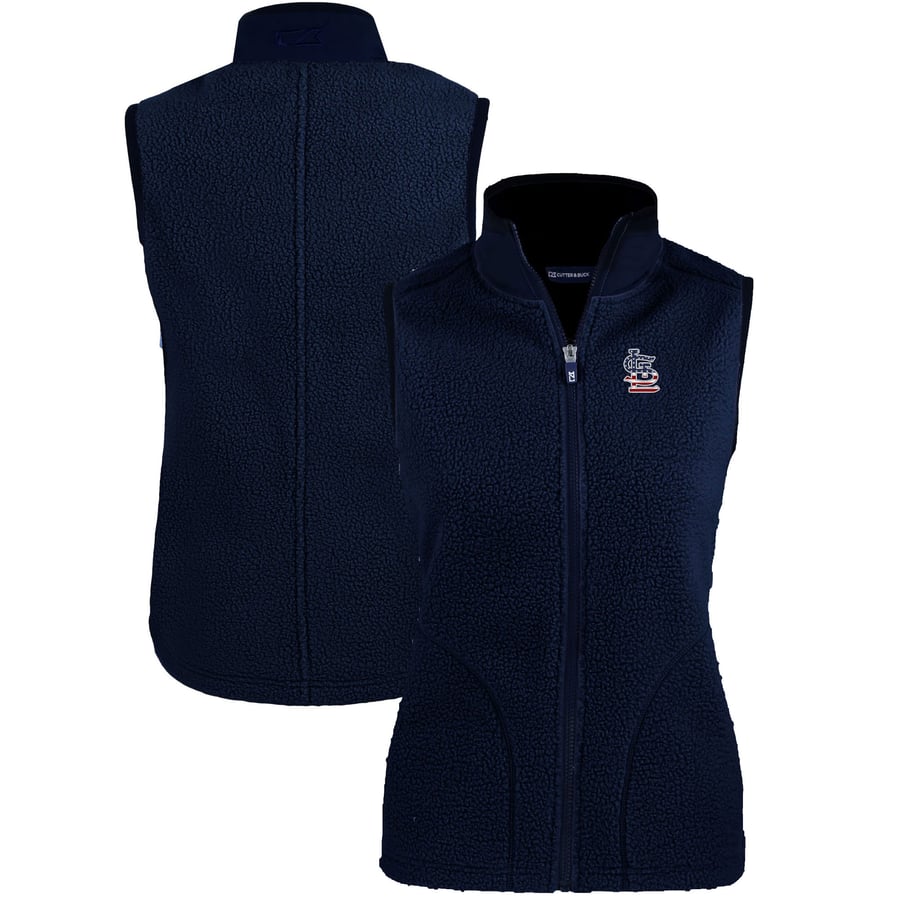 Women's St. Louis Cardinals Cutter & Buck Navy Cascade Eco Sherpa ...