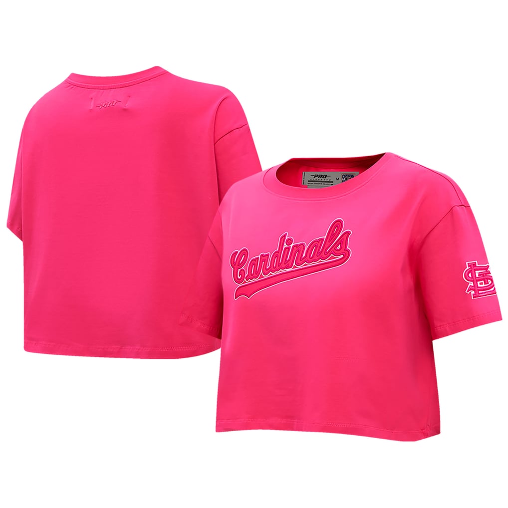 Pink St. Louis Women's St. Louis Cardinals Pro Standard Pink Triple Pink Boxy Cropped ...